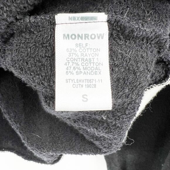 Monrow‎ Black Pullover Sweater Lounge Wear Small - Picture 4 of 5